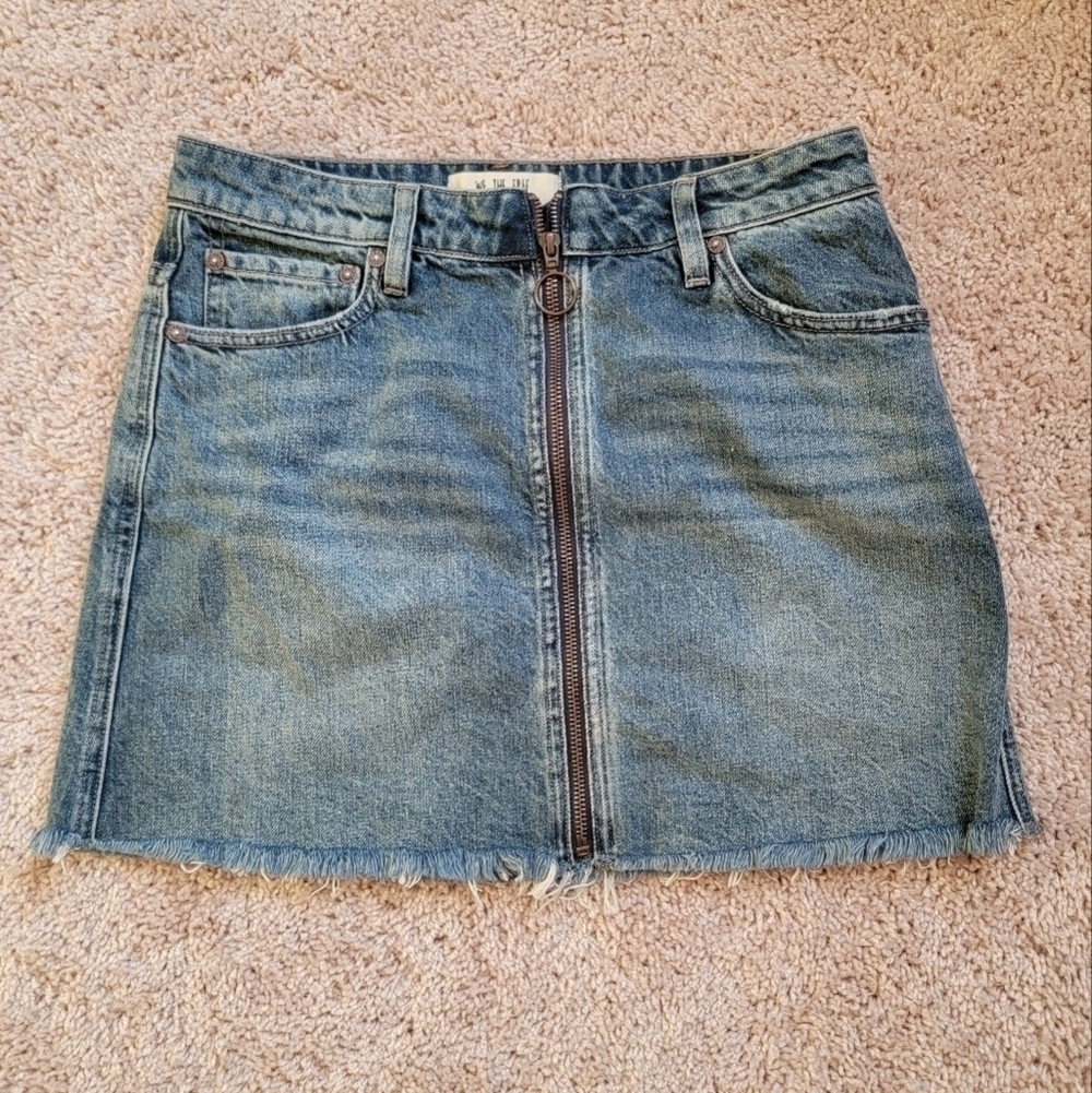 We The Free by Free People zip up mini skirt